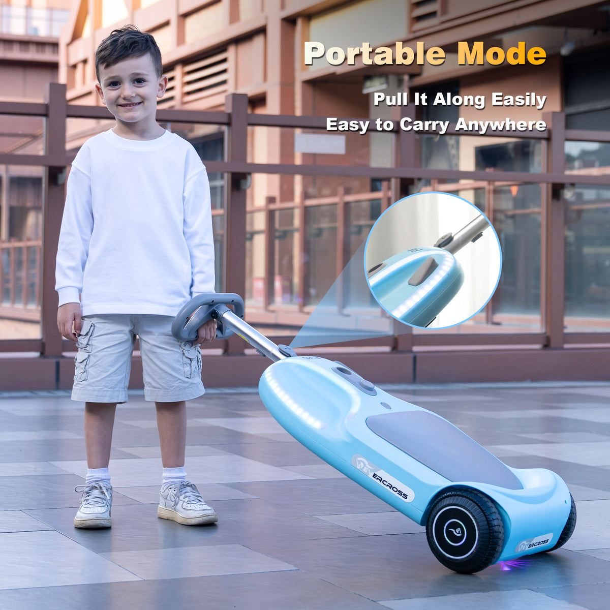 EVERCROSS EV6 Kids Electric Car, 4-in-1 Scooter and Rocker