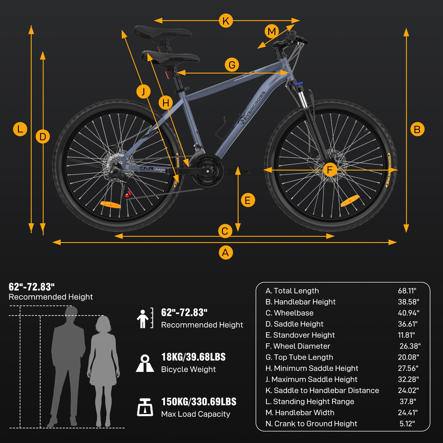 Evercross EM3 Mountain Bike