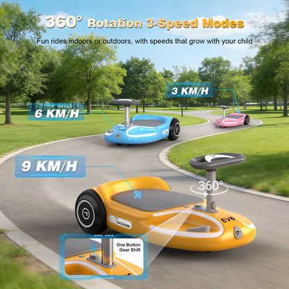 EVERCROSS EV6 Kids Electric Car, 4-in-1 Scooter and Rocker