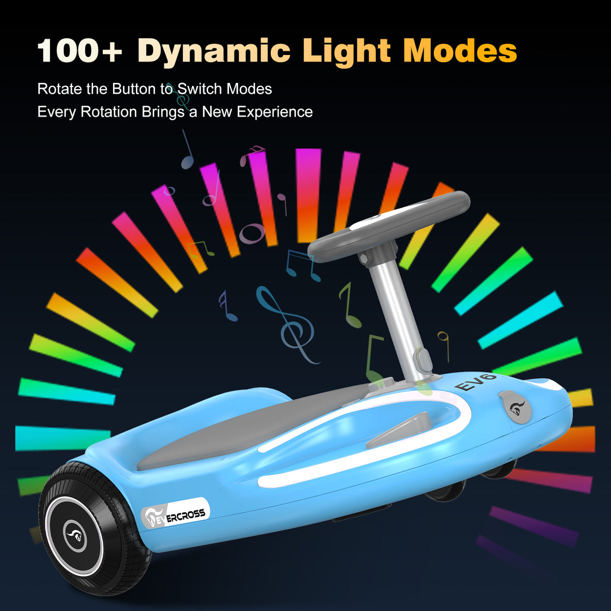 EVERCROSS EV6 Kids Electric Car, 4-in-1 Scooter and Rocker