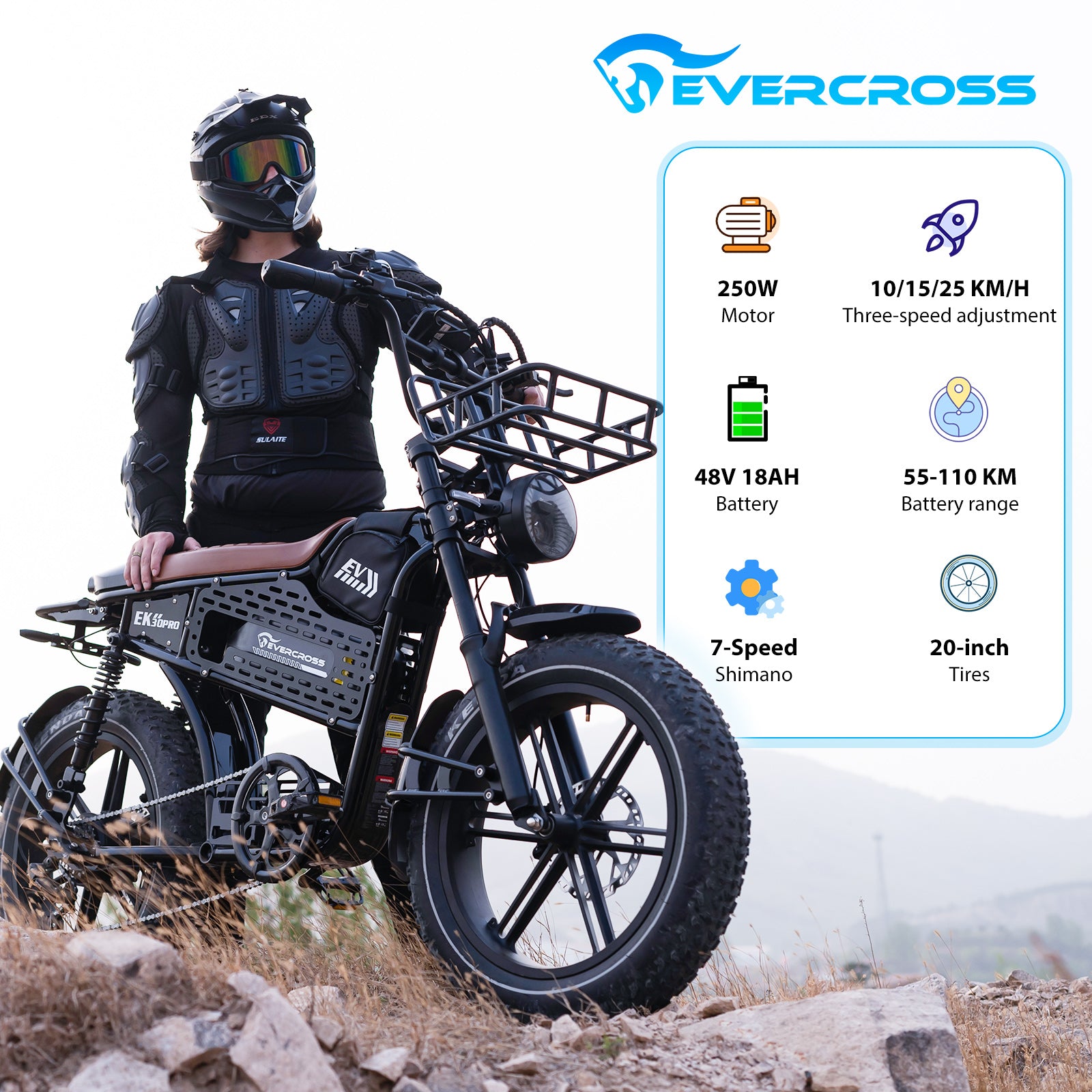 EVERCROSS EK30 PRO Adult Electric Bicycle