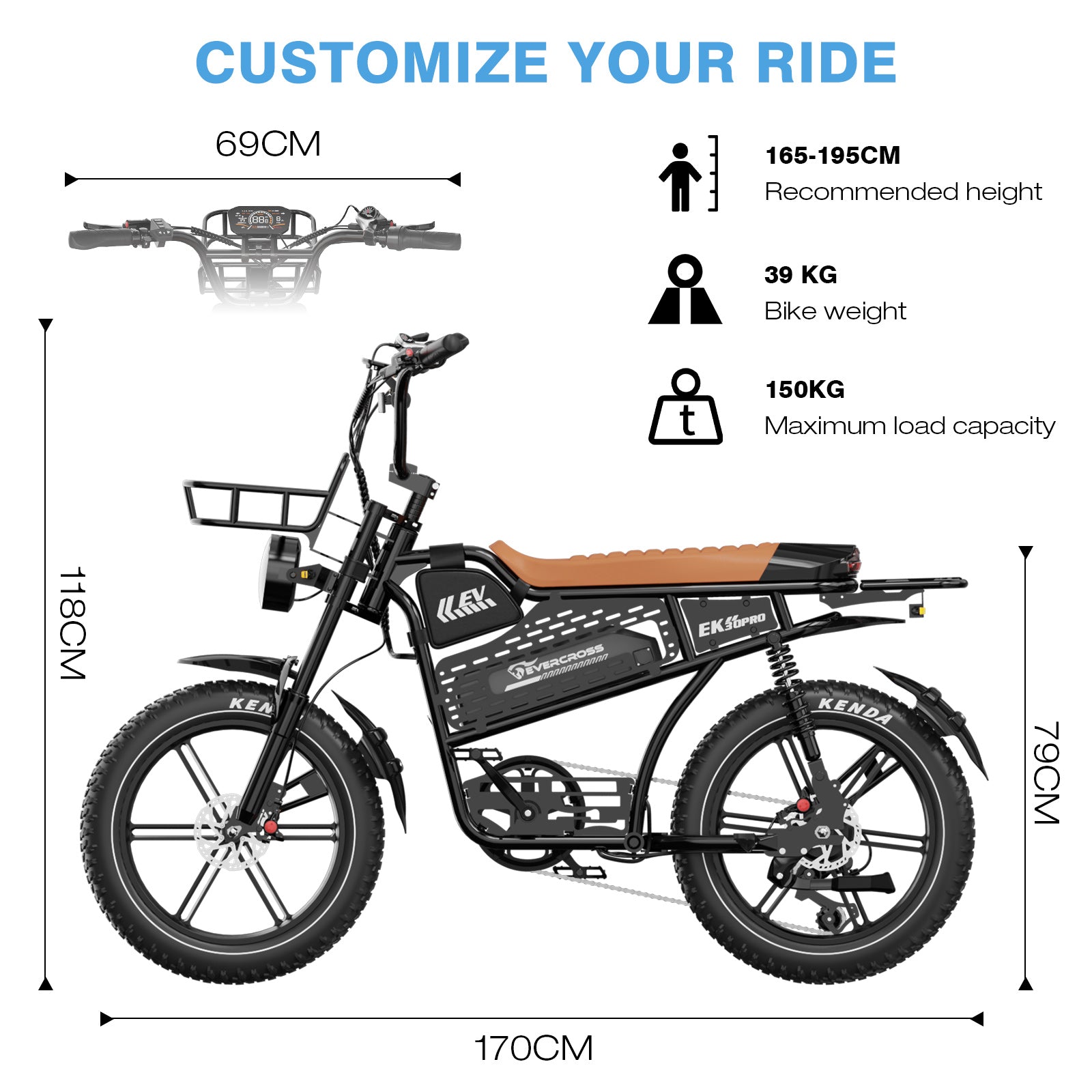 EVERCROSS EK30 PRO Adult Electric Bicycle