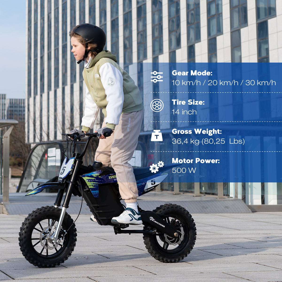 EVERCROSS EV65M Electric Off-Road Motorcycle for Ages 12+
