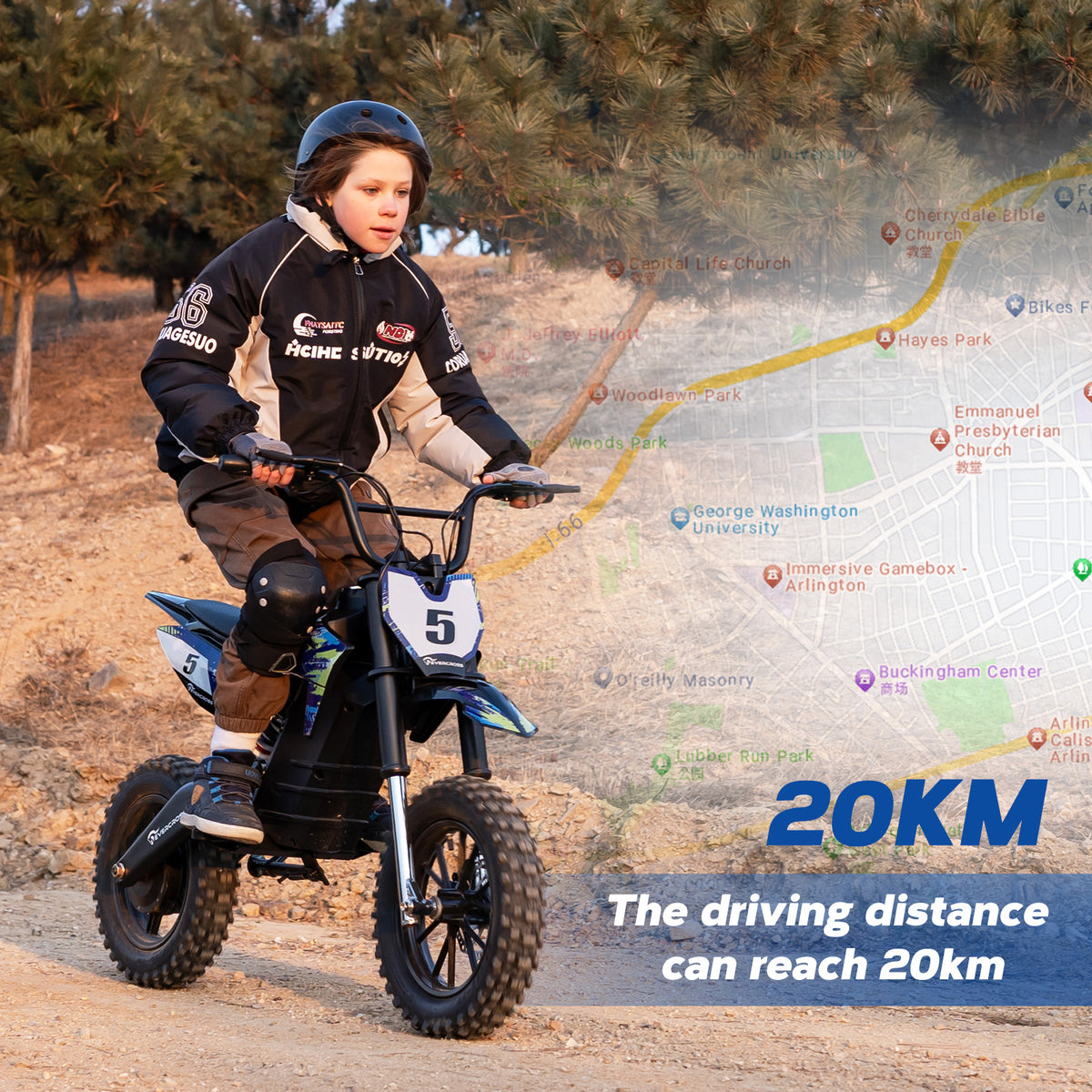 EVERCROSS EV65M Electric Off-Road Motorcycle for Ages 12+