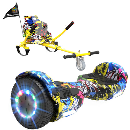EVERCROSS XP10 Hoverboard, Self Balancing Scooter 6.5" with Seat