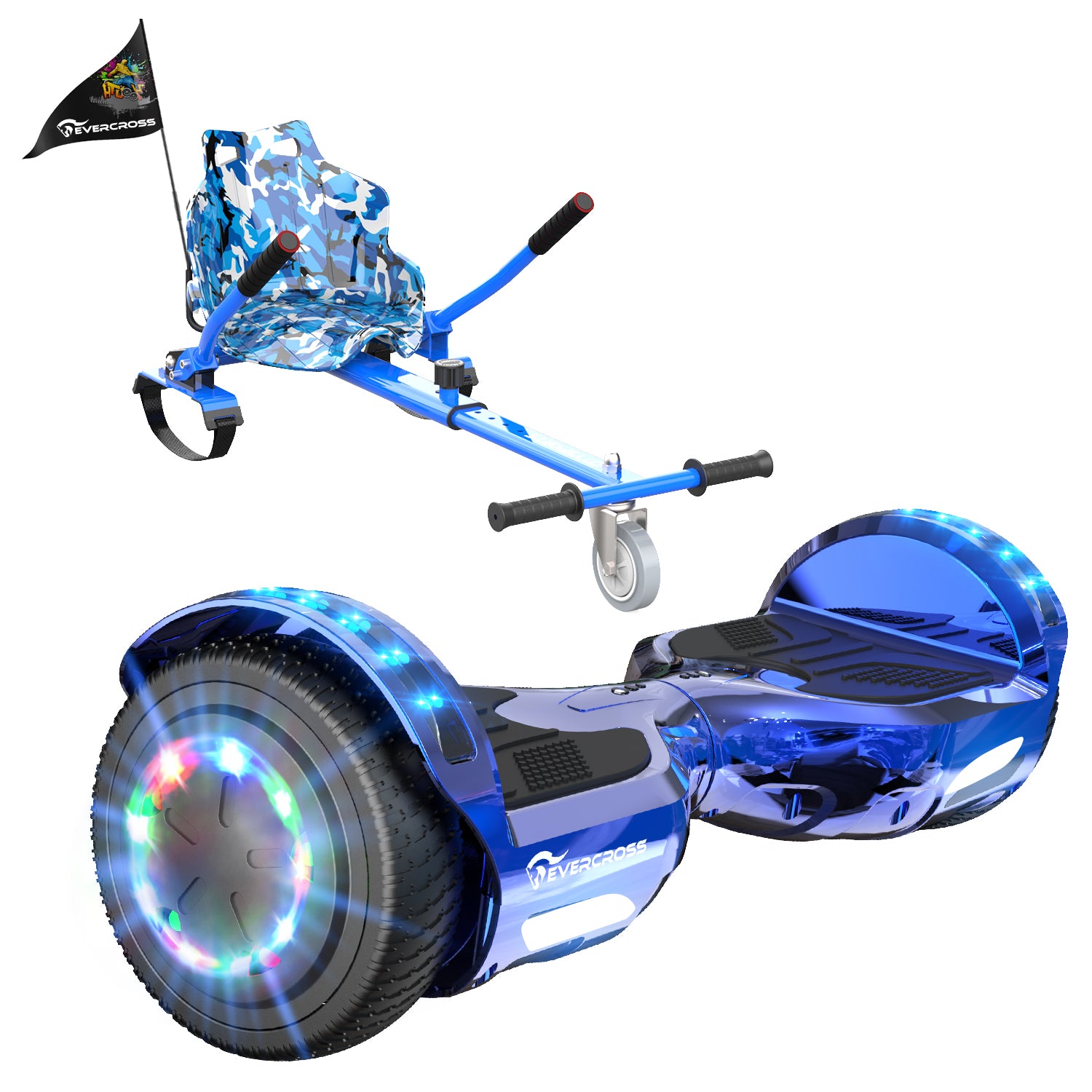 EVERCROSS XP10 Hoverboard, Self Balancing Scooter 6.5" with Seat